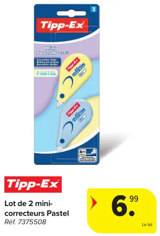 Offre: Lot de 2 mini-correcteurs Pastel