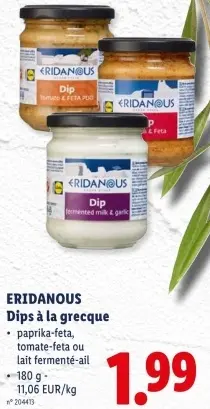 Offre: Dips à la grecque