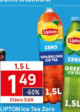 Aanbieding: Ice Tea Sparkling Zero 1,5L