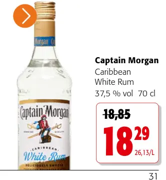 Promotie: Caribbean White Rum