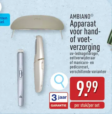 Promotie: Apparaat voor hand- of voetverzorging