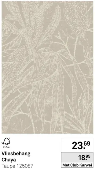 Aanbieding: Vliesbehang Chaya