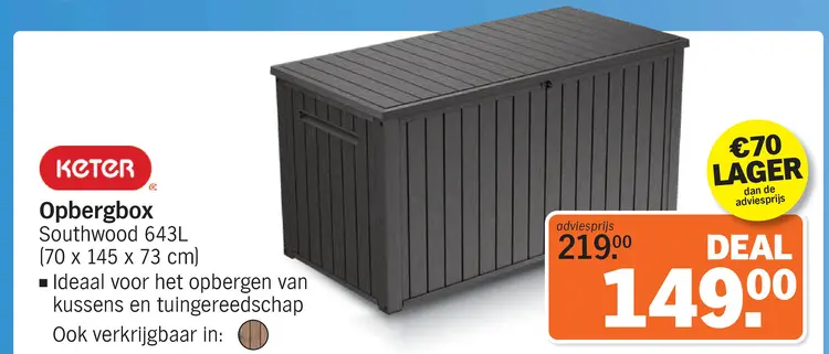 Aanbieding: Opbergbox Southwood 643L