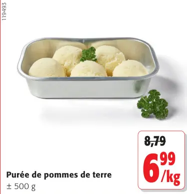 Offre: Purée de pommes de terre