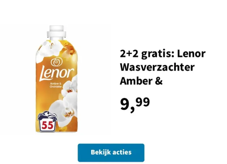 Promotie: Lenor Wasverzachter Amber & Orchidée