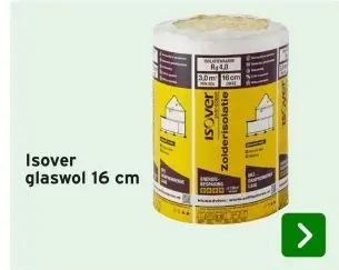 Aanbieding: Isover glaswol 16 cm