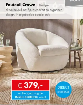 Aanbieding: Crown fauteuil