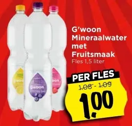 Aanbieding: Mineraalwater met Fruitsmaak