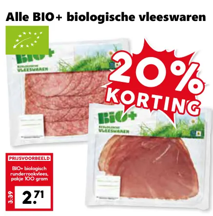 Aanbieding: Alle BIO+ biologische vleeswaren