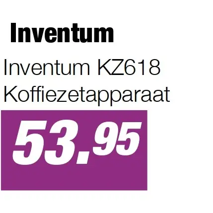Aanbieding: Inventum KZ618 Koffiezetapparaat