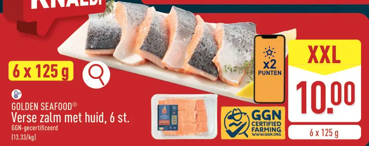 Promotie: Verse zalm met huid