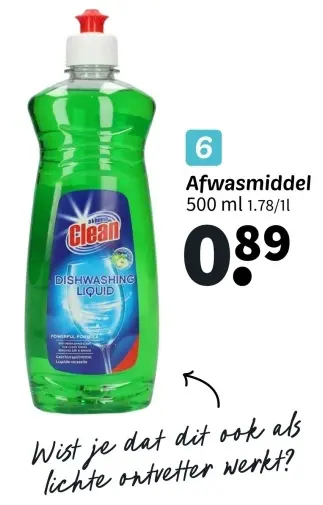 Promotie: Afwasmiddel