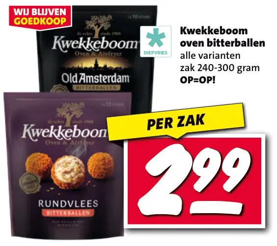 Aanbieding: Oven bitterballen