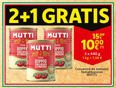 Offre: Concentré de tomates / Tomatenpuree