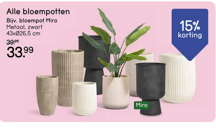 Aanbieding: Bloempot Miro