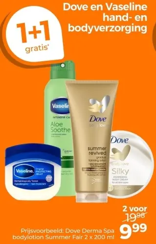 Aanbieding: Dove Derma Spa bodylotion Summer Fair