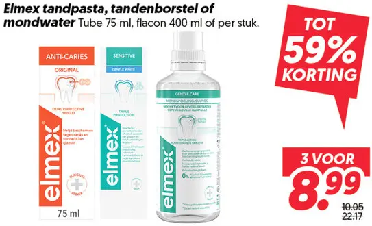 Tandpasta, tandenborstel of mondwater