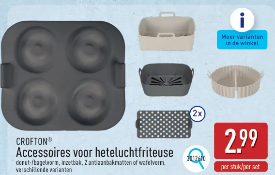 Promotie: Accessoires voor heteluchtfriteuse