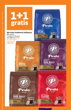 Aanbieding: Alle Perla Huisblends koffiepads Bijv . classic zakken à pads