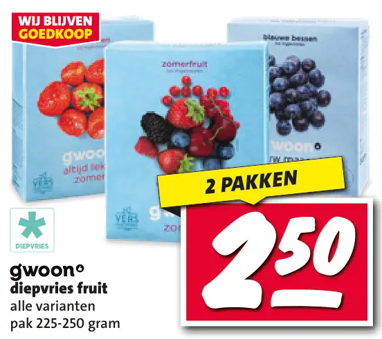 Aanbieding: Diepvries fruit