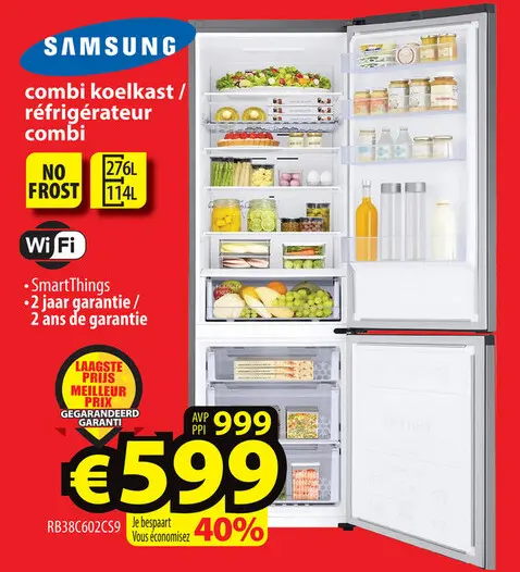 Offre: combi koelkast / réfrigérateur combi