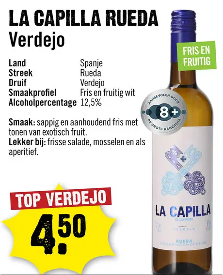Aanbieding: La Capilla Rueda Verdejo 75 cl