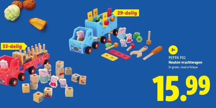 Aanbieding: Houten vrachtwagen