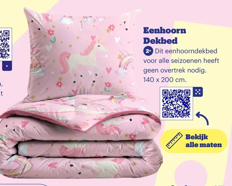 Promotie: Eenhoorn Dekbed