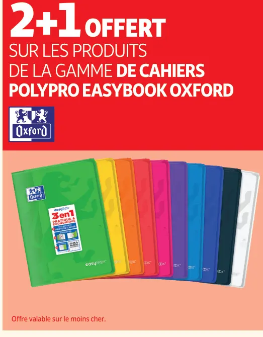 Promotie: Cahiers polypro easybook