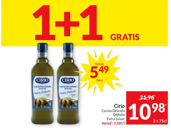 Promotie: Olijfolie Extra zuiver
