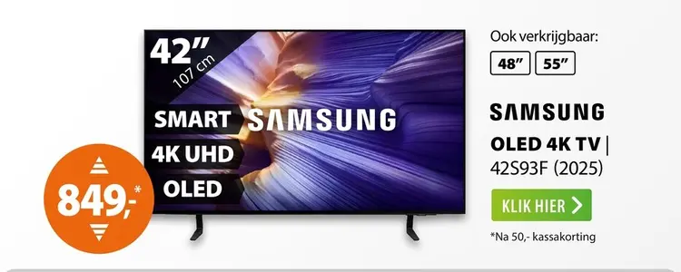 Aanbieding: Samsung OLED 4K 42S93F (2025)
