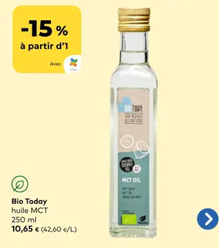 Offre: Bio Today huile MCT