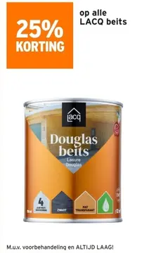 Aanbieding: Douglas beits
