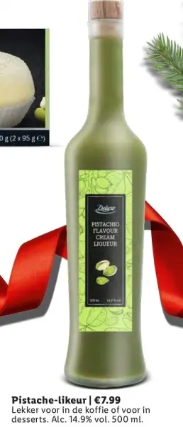 Aanbieding: Pistachio Flavour Cream Liqueur