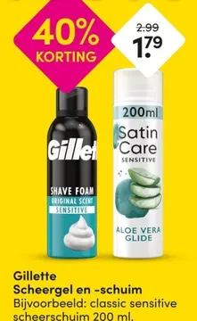 Aanbieding: Gillette Scheergel en -schuim