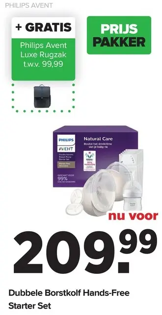 Promotie: Dubbele Borstkolf Hands-Free Starter Set