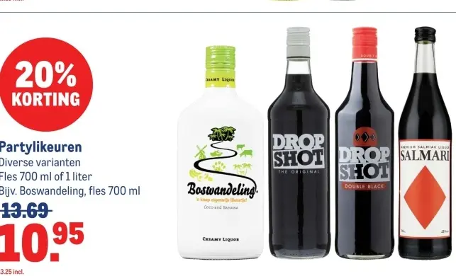 Aanbieding: Partylikeuren