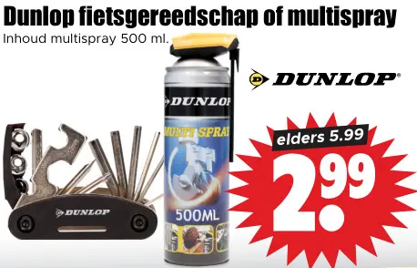 Aanbieding: Fietsgereedschap of multispray