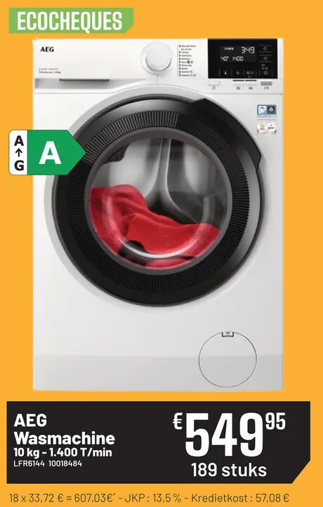 Promotie: Wasmachine