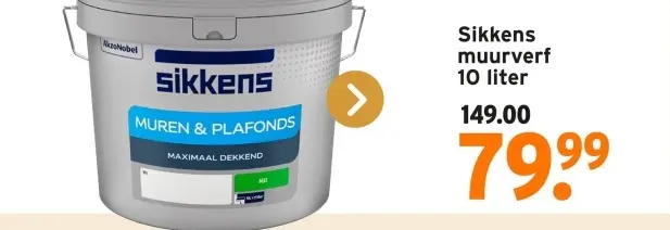 Aanbieding: Sikkens muurverf