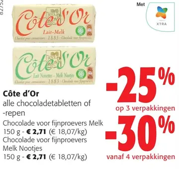 Aanbieding: Alle chocoladetabletten of -repen van Côte d'Or