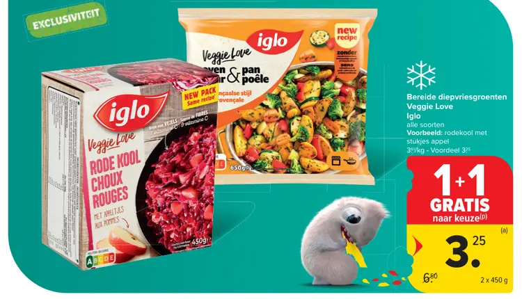 Promotie: Bereide diepvriesgroenten Veggie Love