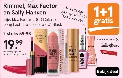 Aanbieding: Max Factor 2000 Calorie Long Lash Era mascara