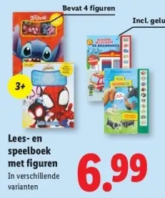 Aanbieding: Lees- en speelboek met figuren