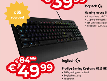Aanbieding: Prodigy Gaming Keyboard G213 BE
