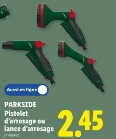 Offre: Pistolet d'arrosage ou lance d'arrosage