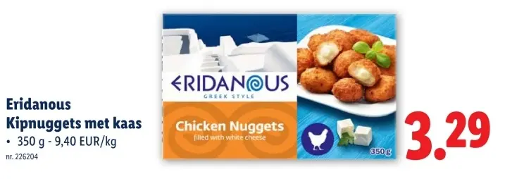 Promotie: Kipnuggets met kaas