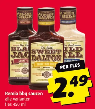 Aanbieding: Remia bbq sauzen