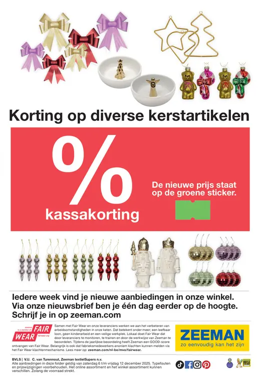 Promotie: Diverse kerstartikelen