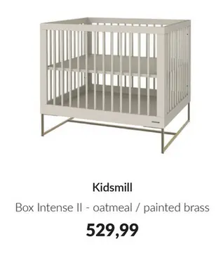 Aanbieding: Box Intense II - oatmeal / painted brass